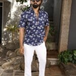 Blue & White Designer Shirt