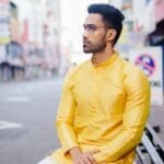 Sleek Yellow Kurtha Top