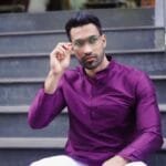 Bold Purple Kurtha Top