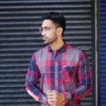 Red & Blue Checkered Long Sleeve Shirt