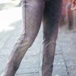 Grey Stretch Washed Jeans