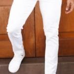 Sleek Plain White Jeans