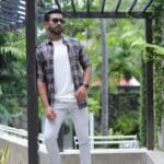 Blue & Brown Checkered Shirt