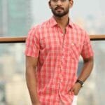 Light Red Checkered Shirt