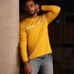 Designer Yellow Long Sleeve Tee