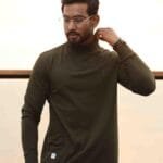 Casual Brown Long Sleeve Tee