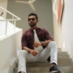 Maroon Checkered Long Sleeve Shirt