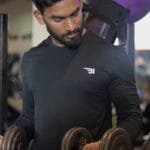 Black Long Sleeve Gym Tee