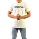 Round Collar "Essentials" White Tee