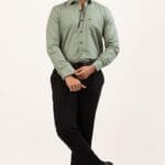 Iconic Jade Green Long Sleeve Shirt